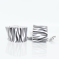 Zebra print bracelet on a white background