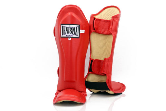 THAISMAI Red Muay Thai shin guards