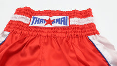 THAISMAI Classic Muay Thai Boxing Shorts Red