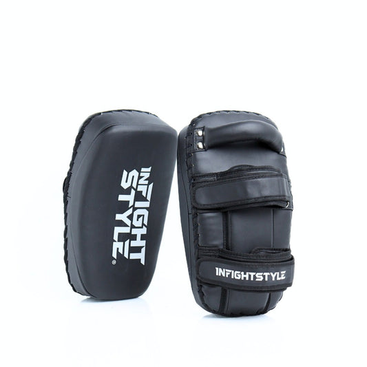 InFightStyle Kick Pads Single Straps Black