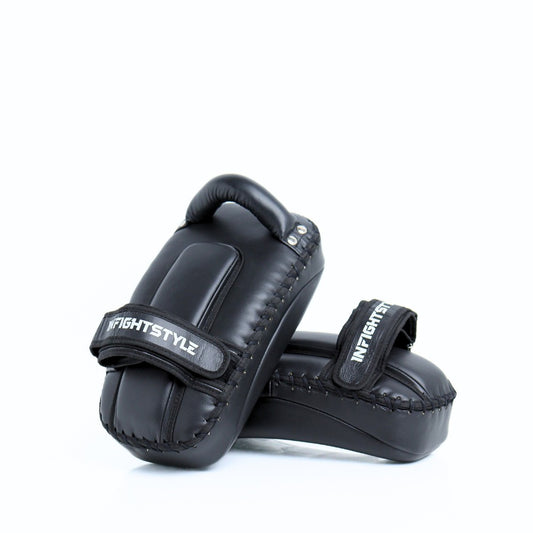 InFightStyle Kick Pads Single Straps Black