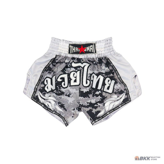 THAISMAI Camo Grey Muay Thai Shorts