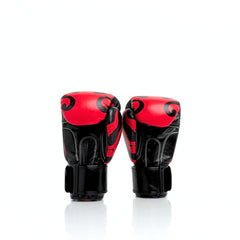 ThaiSmai Flame Muay Thai Boxing Gloves Black/Red