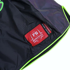 inFightStyle Astro Neon Green Nylon Reflectivz Muay Thai Shorts