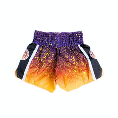 inFightStyle IVY Ombré Splatter Lakers Muay Thai Shorts