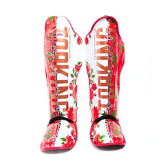 Top King TKSGRS Rose Shin Guards Floral Leather