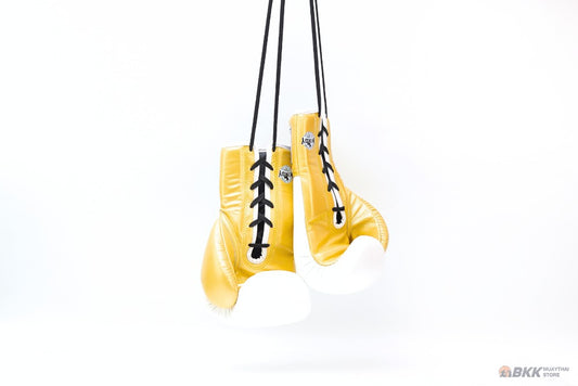 Windy [BGL] Lace Up Boxing Gloves White/Gold