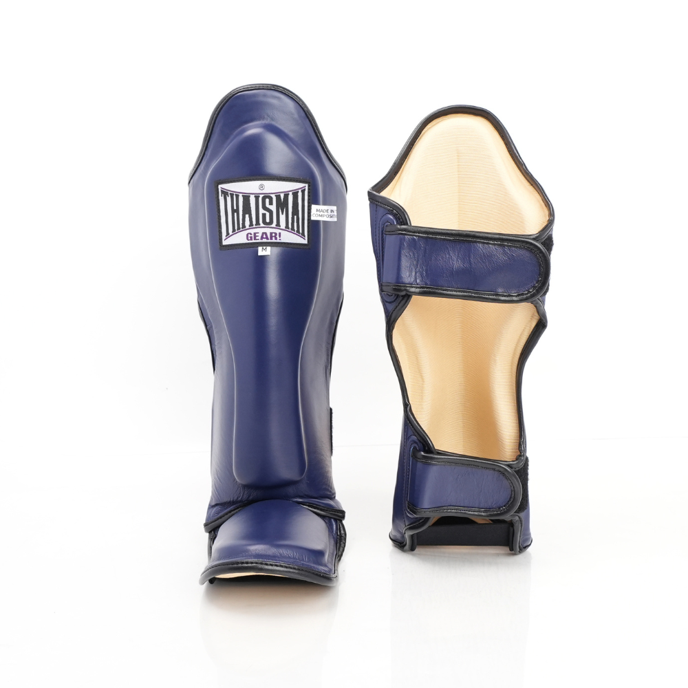 THAISMAI [LP184] Muay Thai Shin Guards Navy Blue