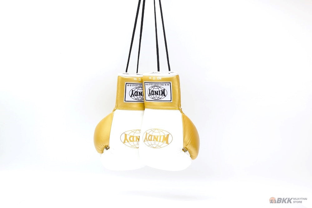 Windy [BGL] Lace Up Boxing Gloves White/Gold