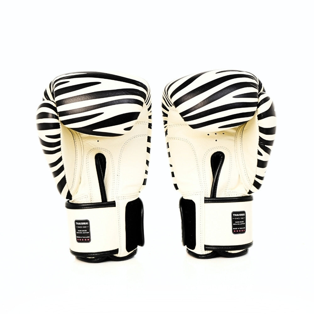 ThaiSmai [FBG124-Zebra] Muay Thai Boxing Gloves