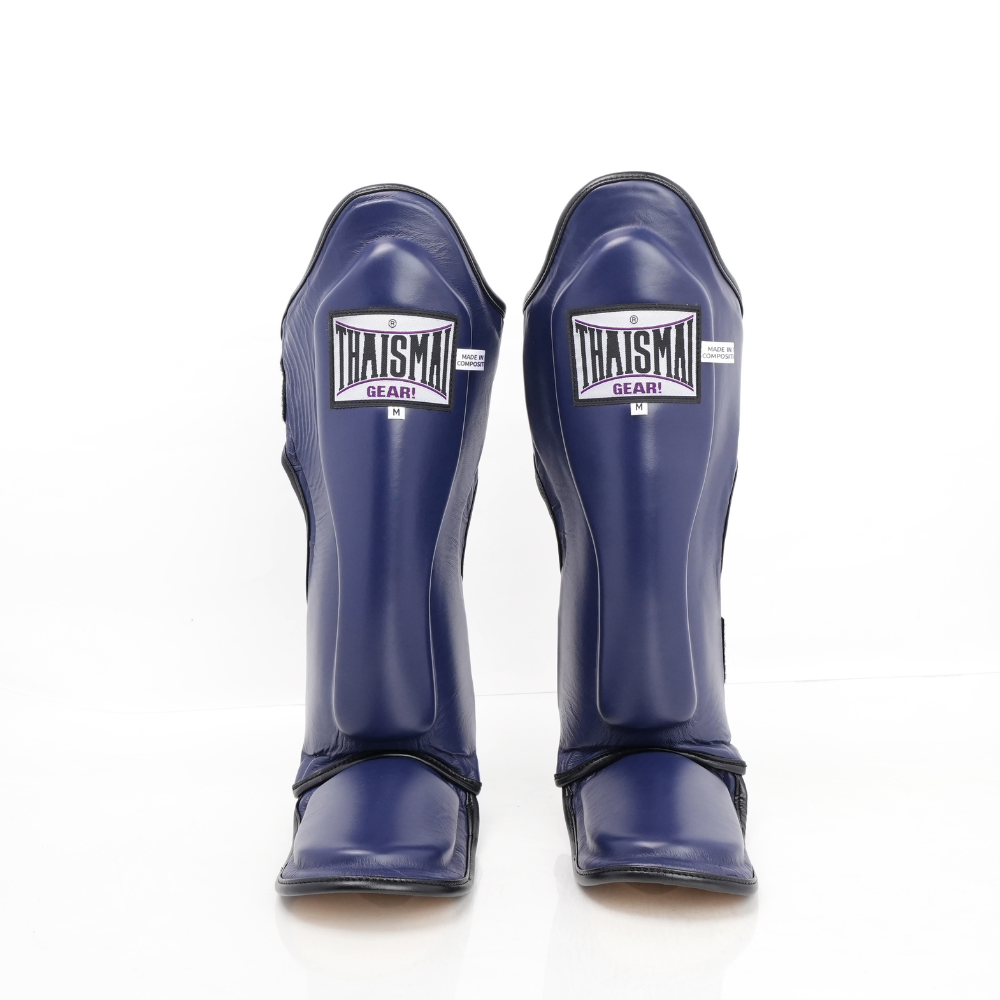 THAISMAI [LP184] Muay Thai Shin Guards Navy Blue