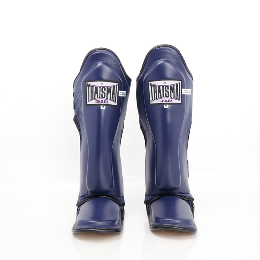 THAISMAI [LP184] Muay Thai Shin Guards Navy Blue
