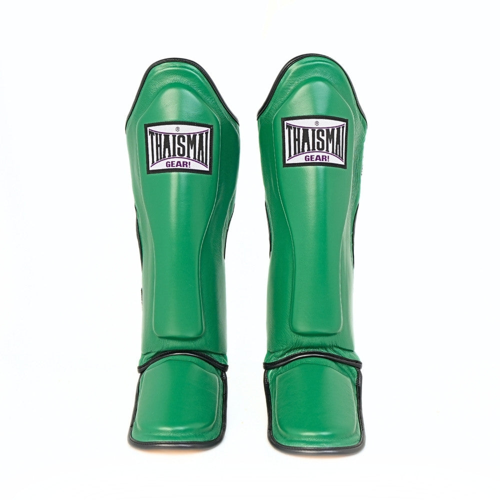 THAISMAI [LP184] Muay Thai Shin Guards Green