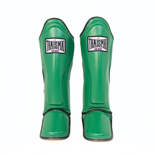 THAISMAI [LP184] Muay Thai Shin Guards Green