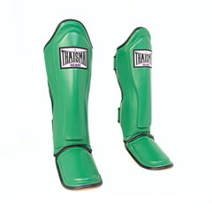 THAISMAI [LP184] Muay Thai Shin Guards Green