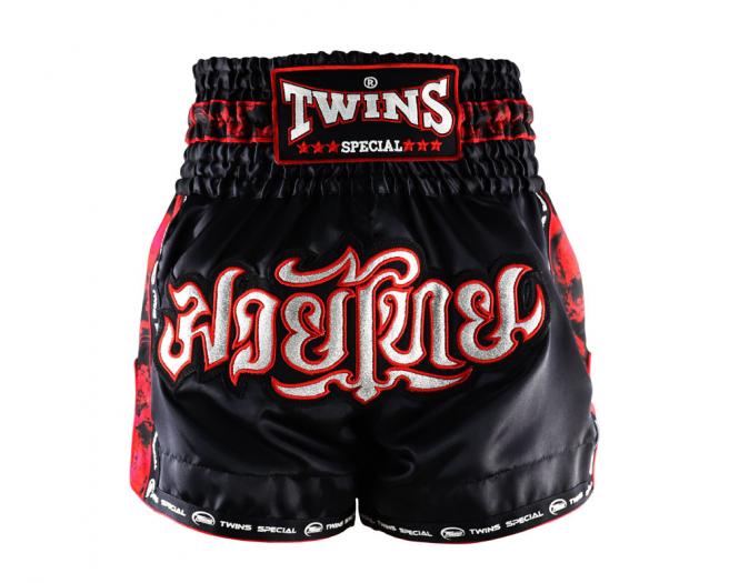 Twins Special [TBS-SKULL] Muay Thai Shorts-front