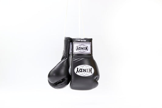 Windy [BGL] Lace Up Boxing Gloves Black