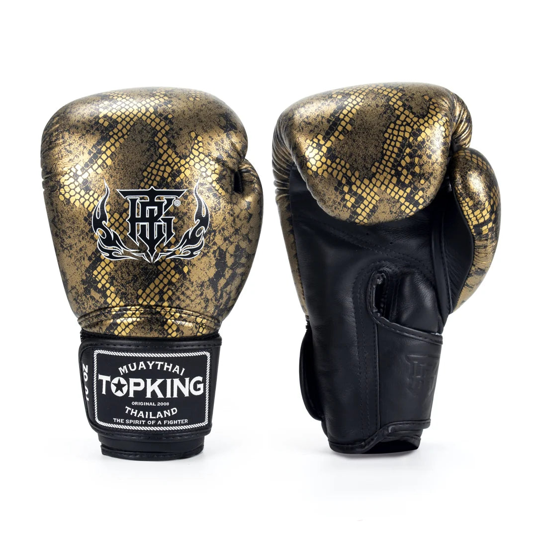 Top King TKBGSS-02 Super Snake Python Pattern Boxing Gloves