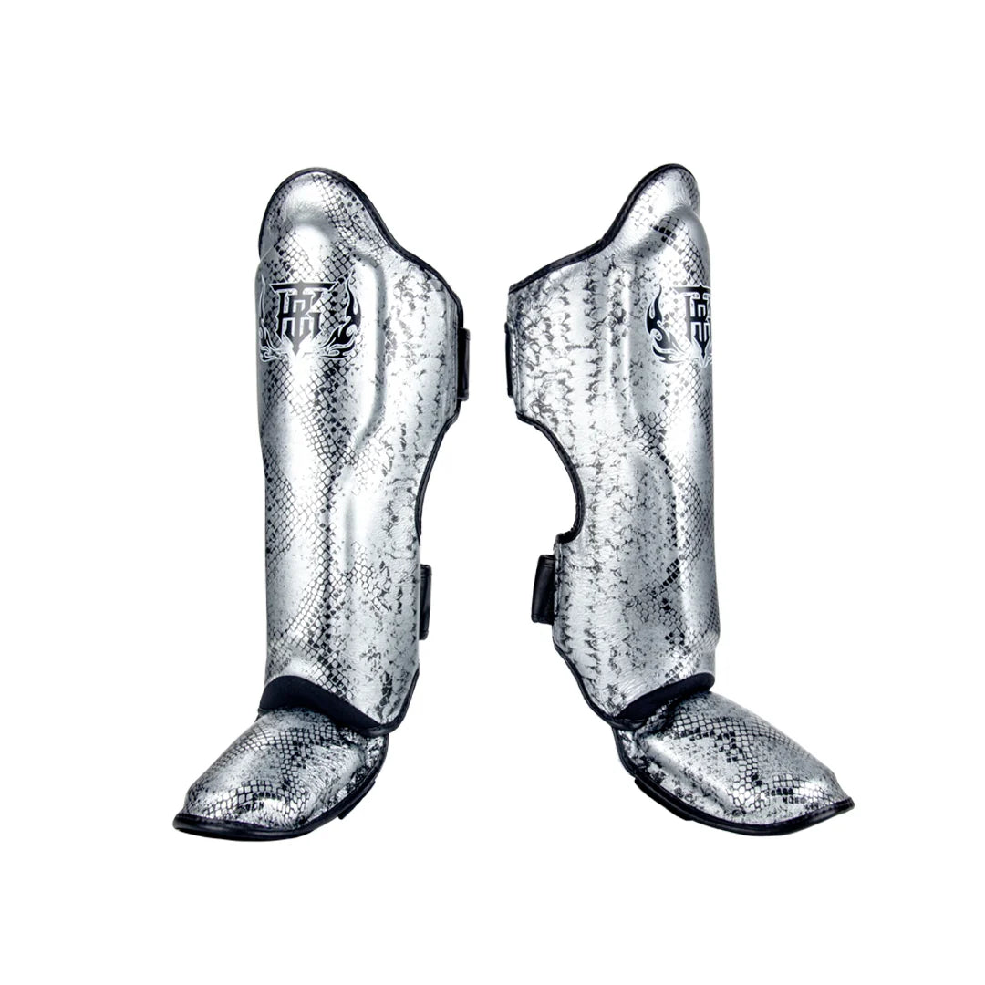 Top King TKSGSS-02 Shin Guards Python Snake Pattern