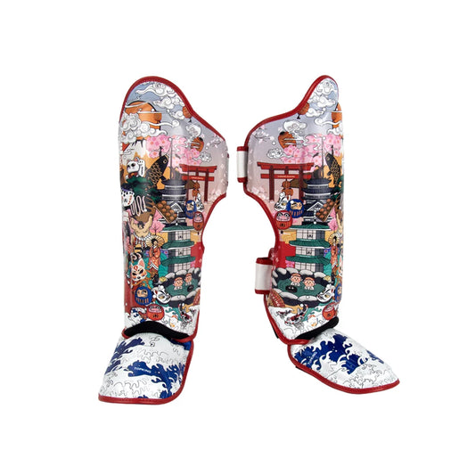 Top King TKSGCT-JP Shin Guards Japanese Art Design
