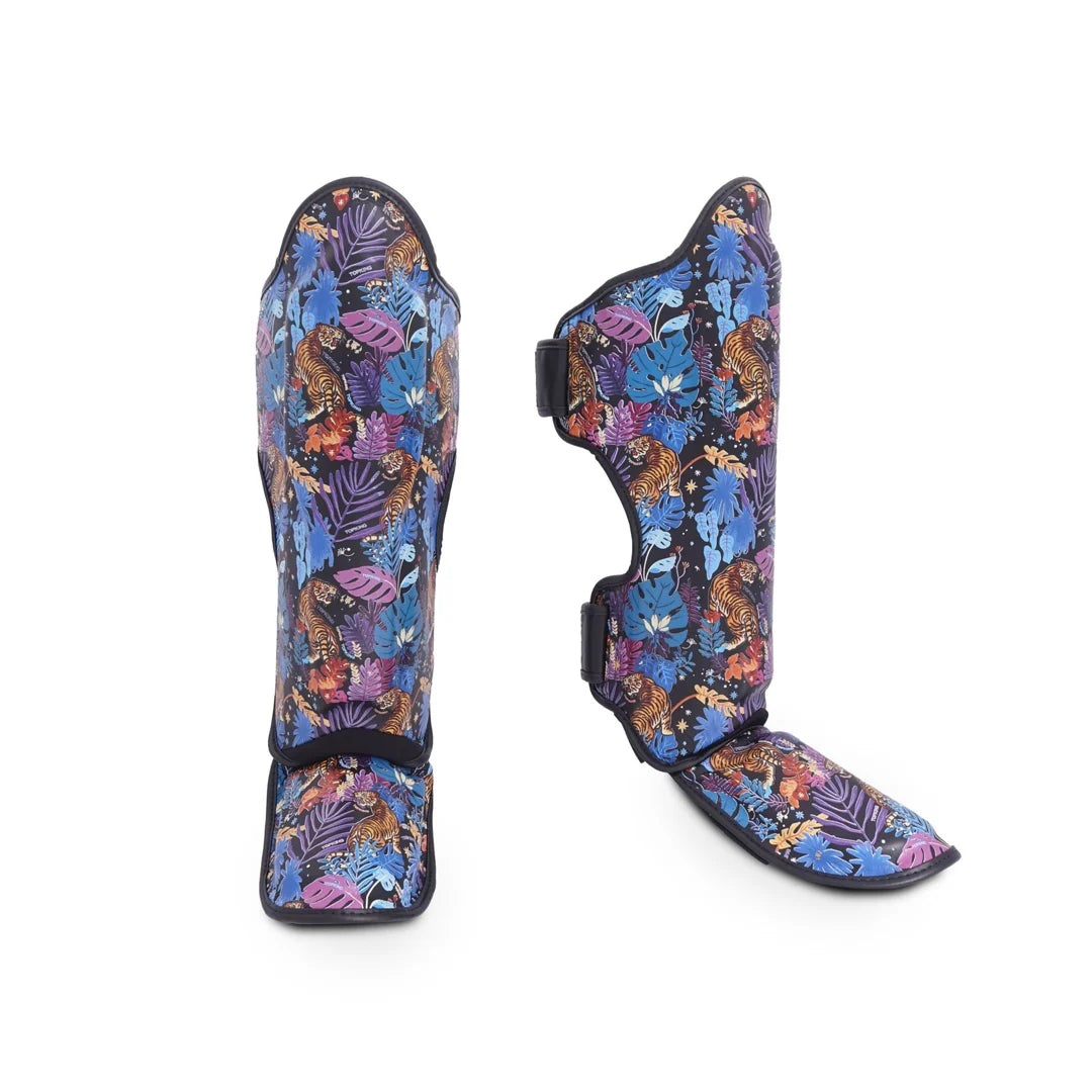 Top King TKSGWT Shin Guards Tiger Design