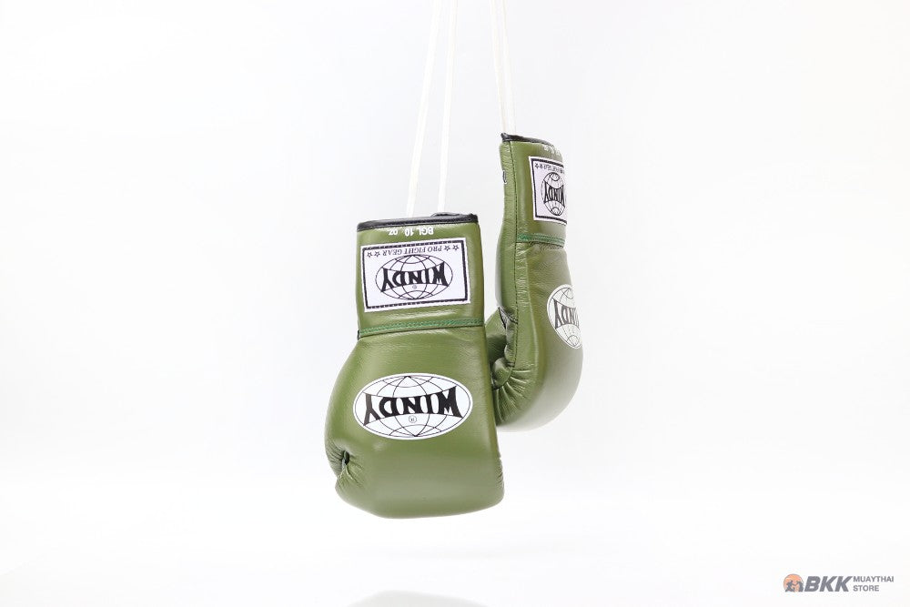 Windy [BGL] Lace Up Boxing Gloves Olive Green