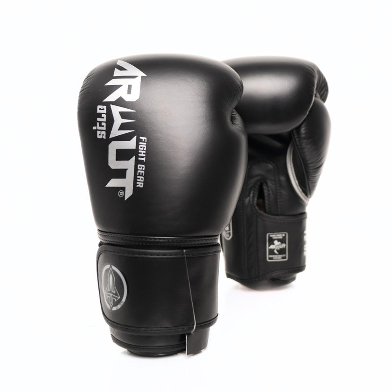 ARWUT [BG5] ''THE ASCENT'' MUAY THAI BOXING GLOVES JET BLACK