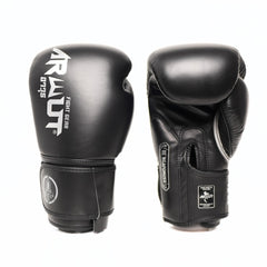ARWUT [BG5] ''THE ASCENT'' MUAY THAI BOXING GLOVES JET BLACK