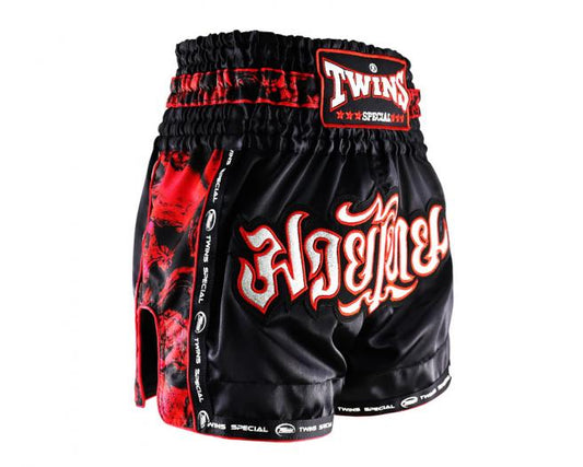 Twins Special [TBS-SKULL] Muay Thai Shorts-side