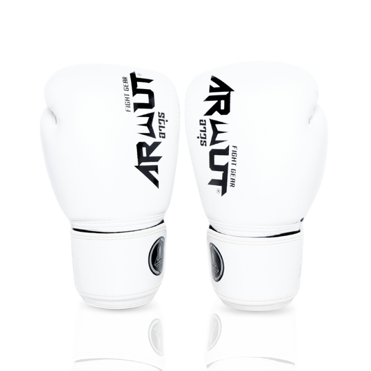 ARWUT [BG5] ''THE ASCENT'' MUAY THAI BOXING GLOVES WHITE