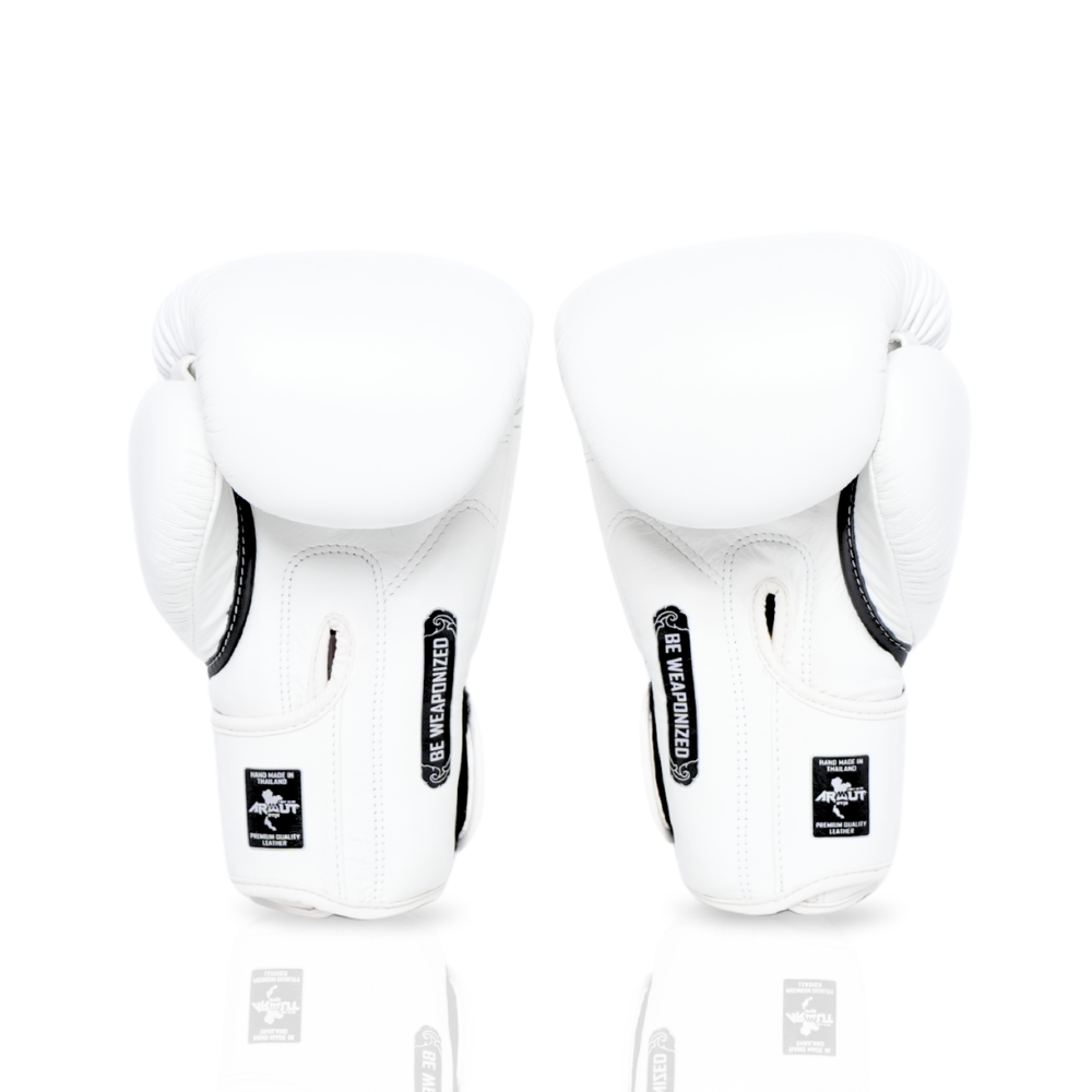 ARWUT [BG5] ''THE ASCENT'' MUAY THAI BOXING GLOVES WHITE