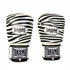 ThaiSmai [FBG124-Zebra] Muay Thai Boxing Gloves
