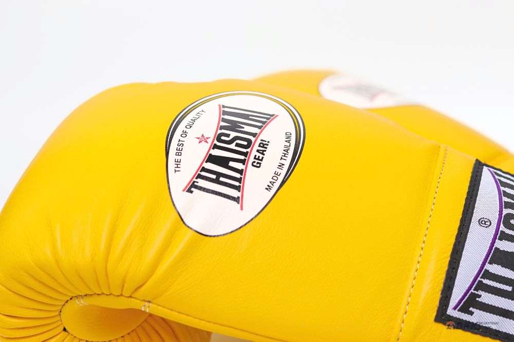ThaiSmai Lace Up Gloves Yellow