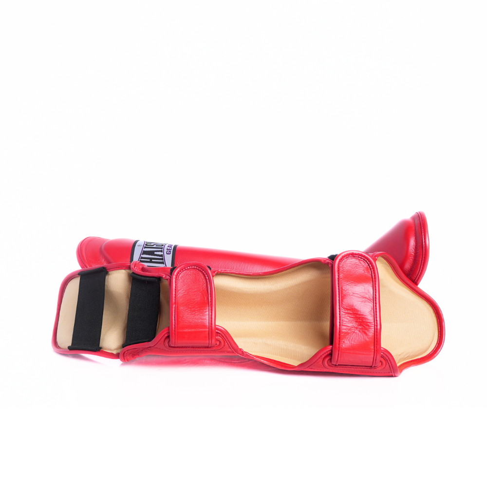 THAISMAI [LP184] Muay Thai Shin Guards Red
