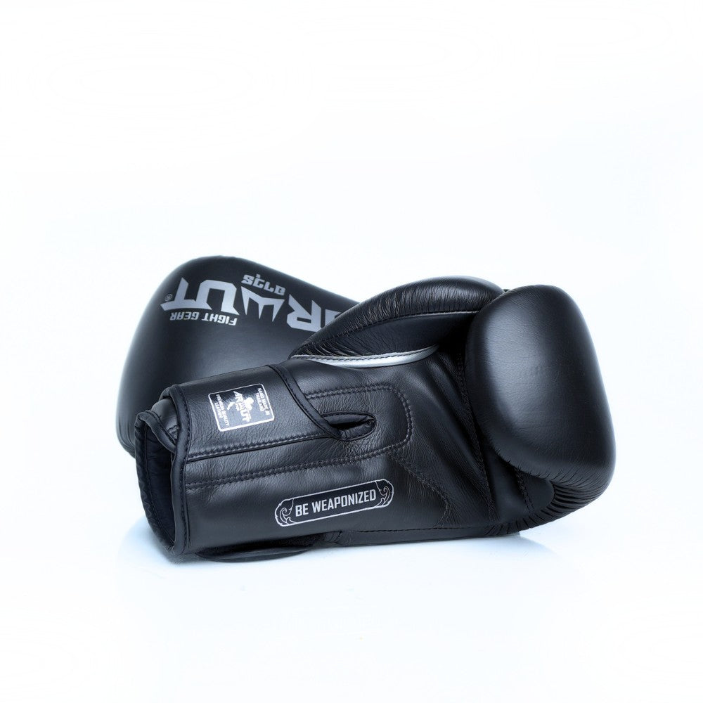 ARWUT [BG5] ''THE ASCENT'' MUAY THAI BOXING GLOVES JET BLACK