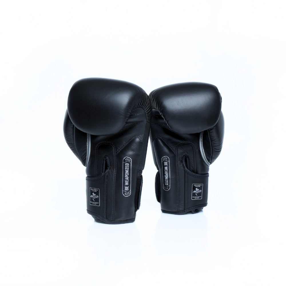ARWUT [BG5] ''THE ASCENT'' MUAY THAI BOXING GLOVES JET BLACK