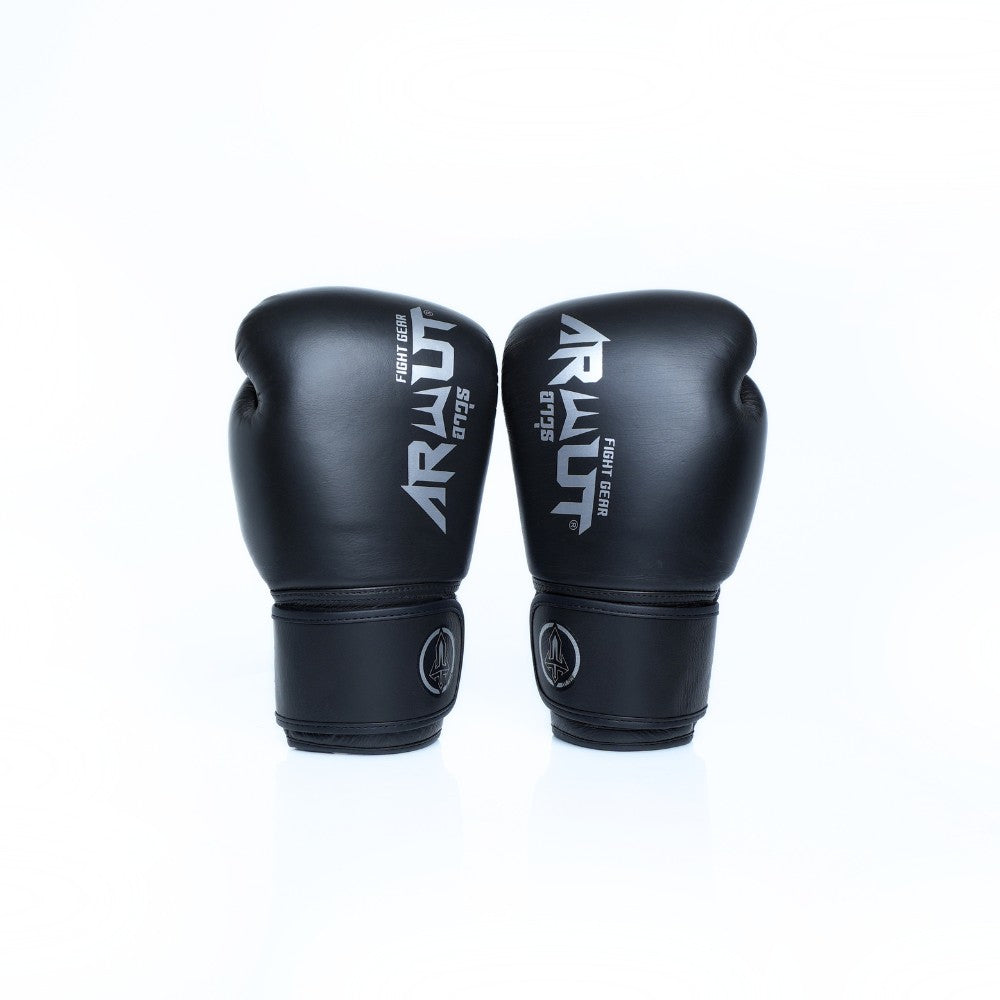 ARWUT [BG5] ''THE ASCENT'' MUAY THAI BOXING GLOVES JET BLACK