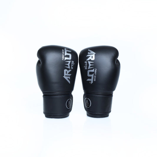 ARWUT [BG5] ''THE ASCENT'' MUAY THAI BOXING GLOVES JET BLACK