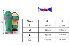 THAISMAI Muay Thai Shin Guards Black