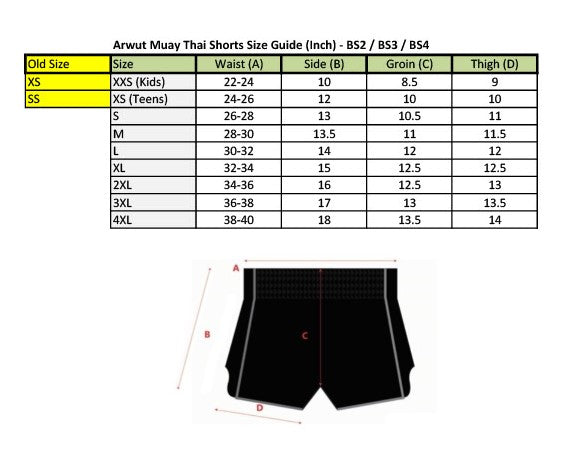 ARWUT [S006] "YAKSHA S006" Edition Muay Thai Shorts