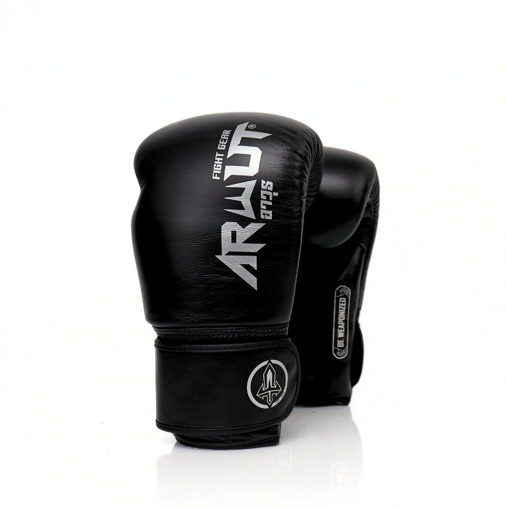 ARWUT [BG5] ''THE ASCENT'' MUAY THAI BOXING GLOVES JET BLACK