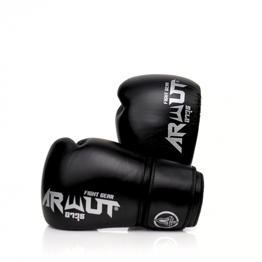 ARWUT [BG5] ''THE ASCENT'' MUAY THAI BOXING GLOVES JET BLACK