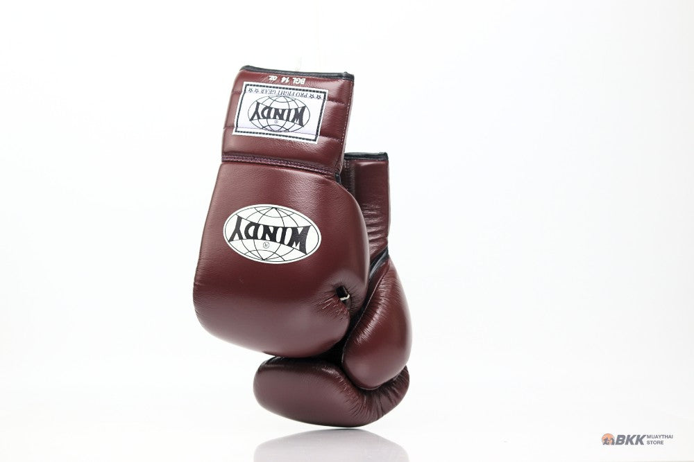 Windy [BGL] Lace Up Boxing Gloves Maroon
