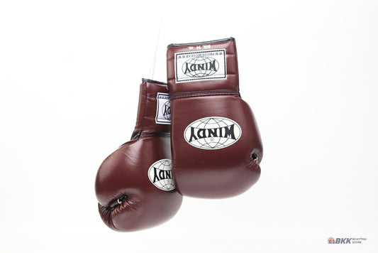 Windy [BGL] Lace Up Boxing Gloves Maroon