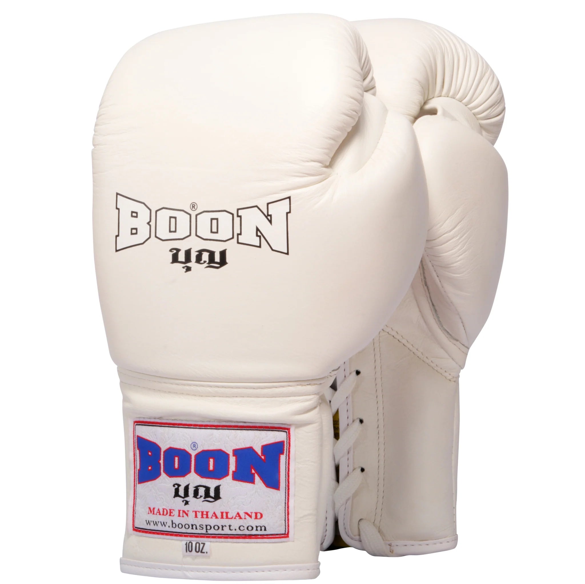 BOON BGLW BOXING GLOVES LACE- UP White