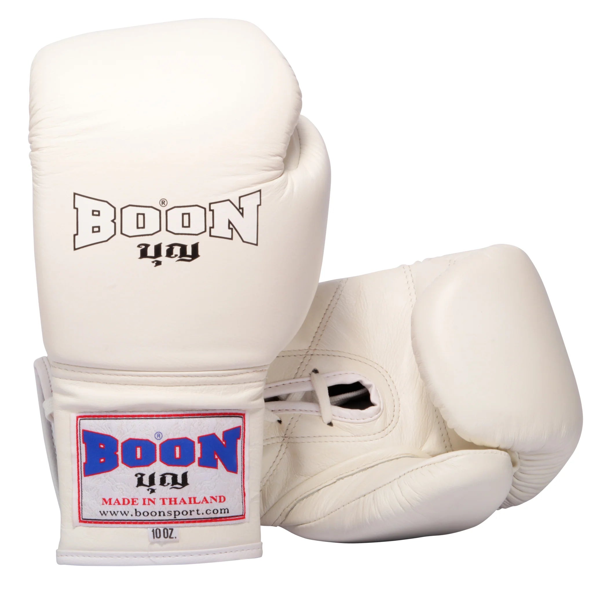 BOON BGLW BOXING GLOVES LACE- UP White