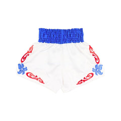 Boon [MT40] "White/Blue" Muay Thai Shorts