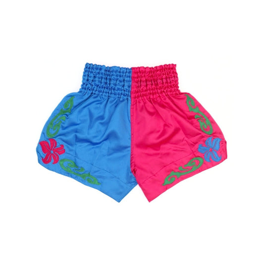 Boon [MT41] ''PINK-BLUE'' Muay Thai Shorts