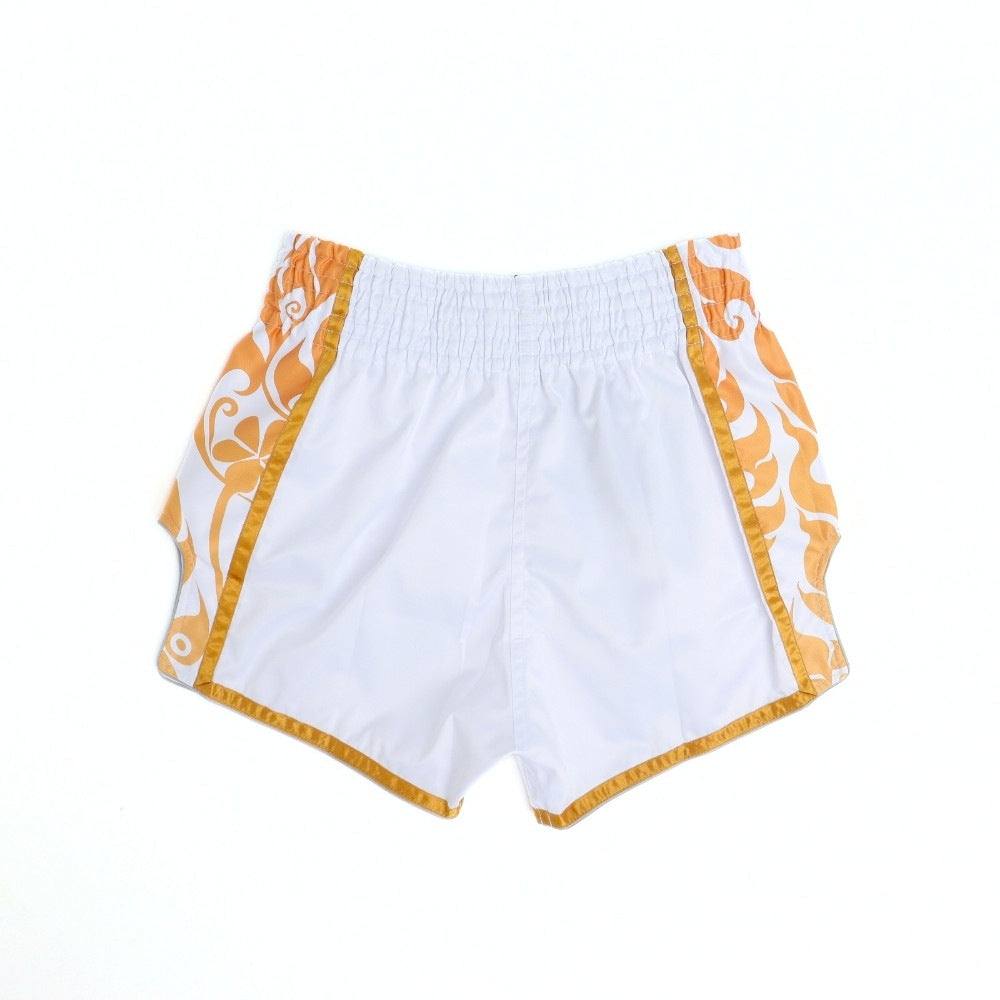 Fairtex GLORY Muay Thai Boxing Shorts White/Gold