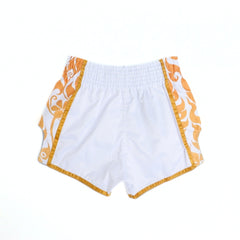 Fairtex GLORY Muay Thai Boxing Shorts White/Gold
